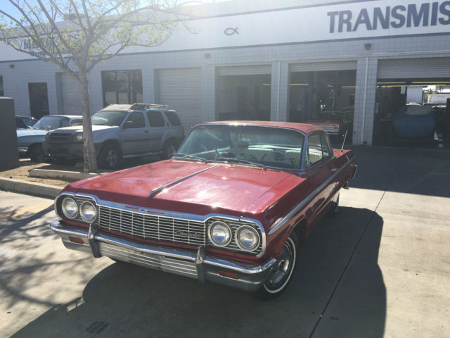 1964 RED Chevrolet Impala 2 DOOR 