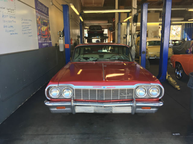 1964 RED Chevrolet Impala 2 DOOR 