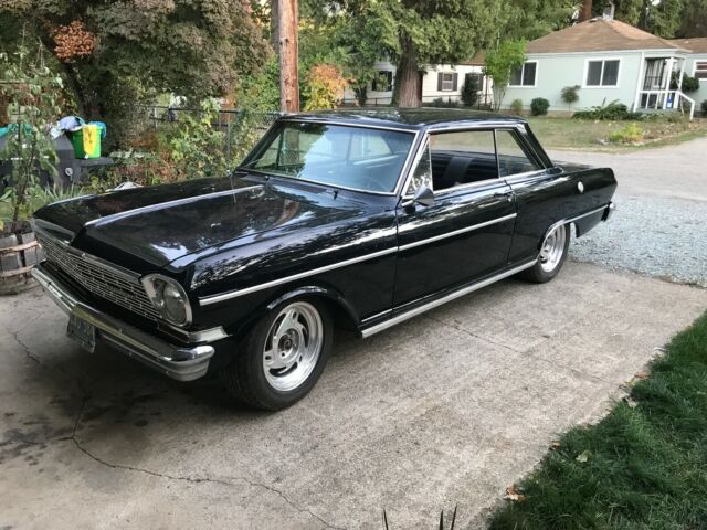 1964 Black Chevrolet Nova 2 door. Hard top