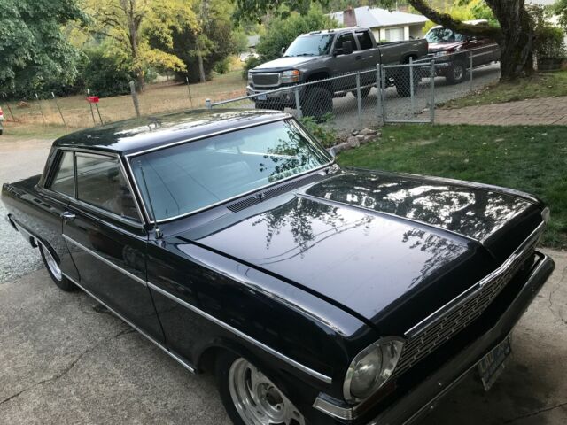 1964 Black Chevrolet Nova 2 door. Hard top