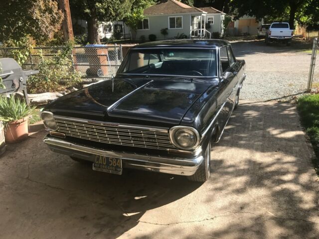 1964 Black Chevrolet Nova 2 door. Hard top