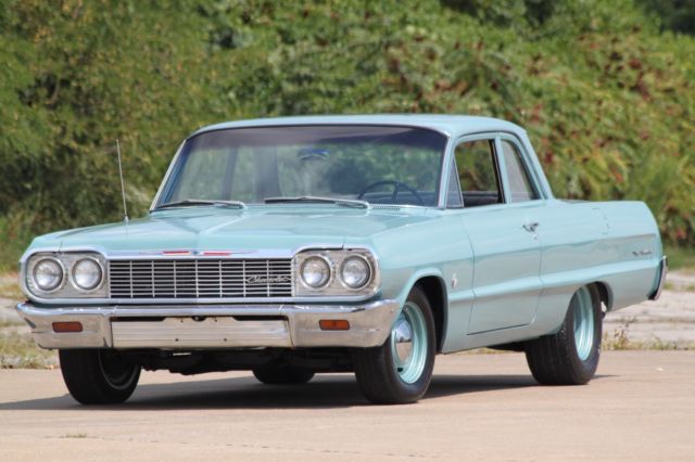 1964 Blue Chevrolet Bel Air/150/210 Sedan