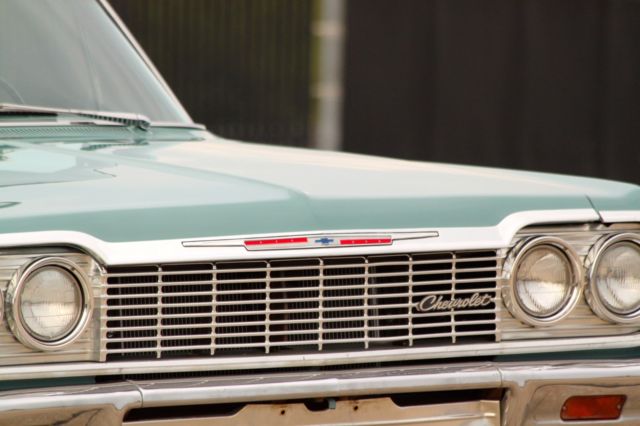 1964 Blue Chevrolet Bel Air/150/210 Sedan