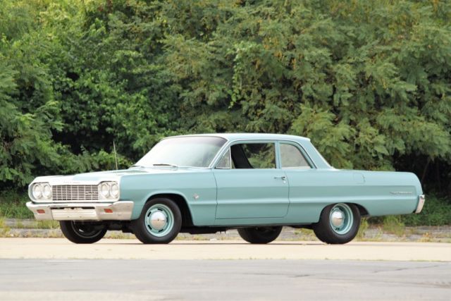 1964 Blue Chevrolet Bel Air/150/210 Sedan