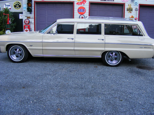1964 Tan Chevrolet Bel Air/150/210 station wagon  9 pass