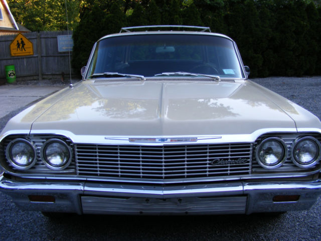 1964 Tan Chevrolet Bel Air/150/210 station wagon  9 pass