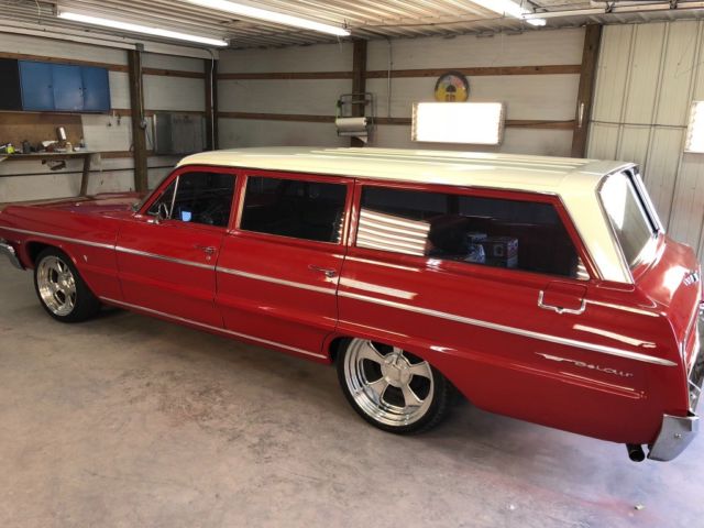 1964 Red Chevrolet Bel Air/150/210 Wagon