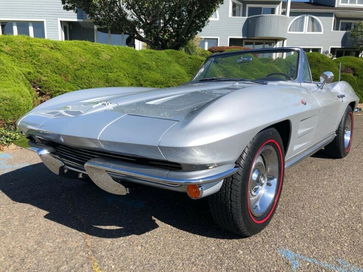 1964 Silver Chevrolet Corvette Convertible