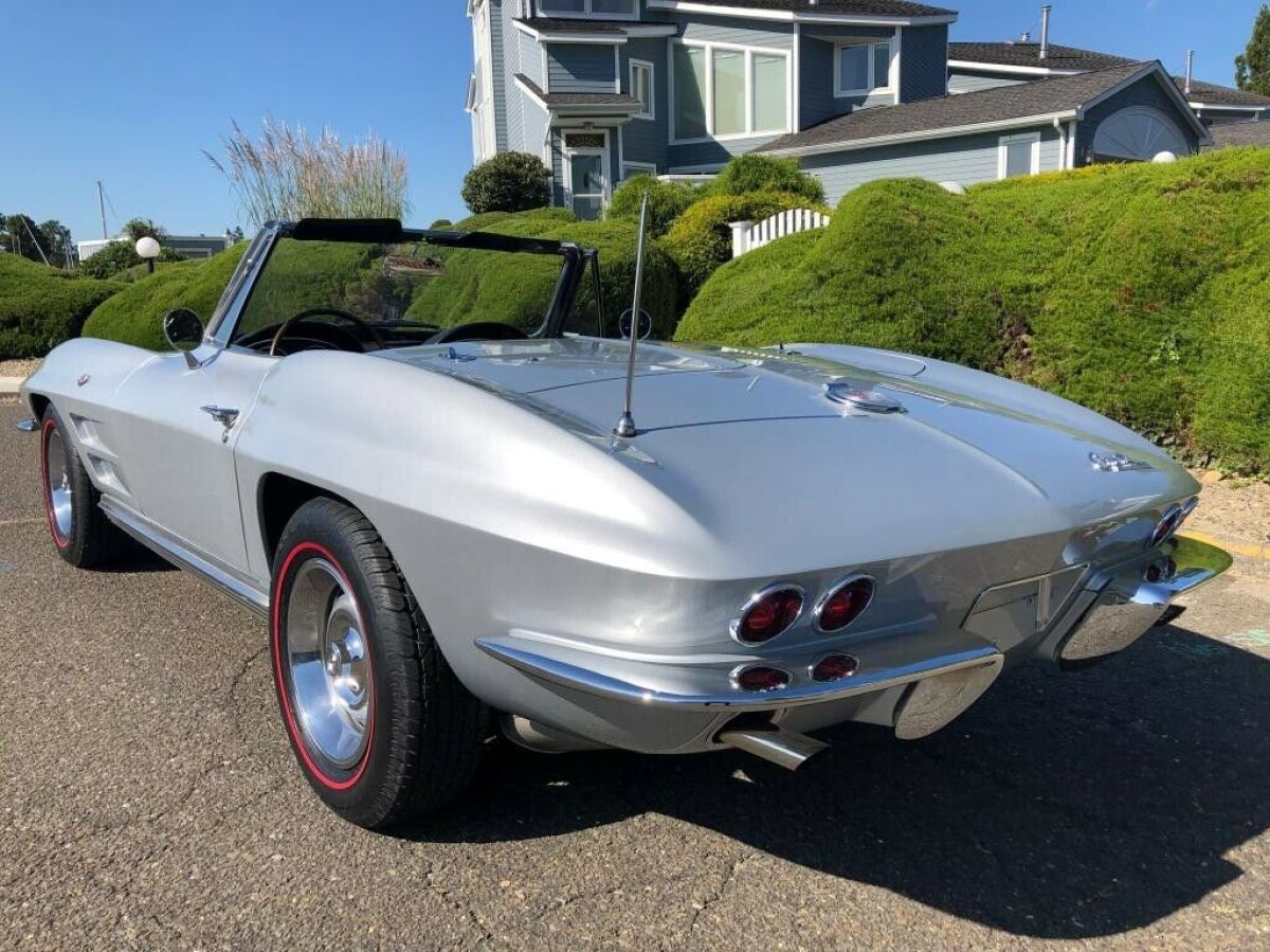 1964 Silver Chevrolet Corvette Convertible