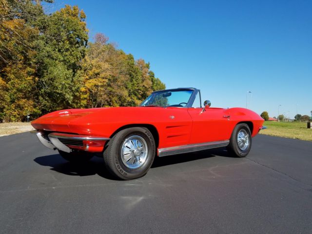 1964 Red Chevrolet Corvette Convertible