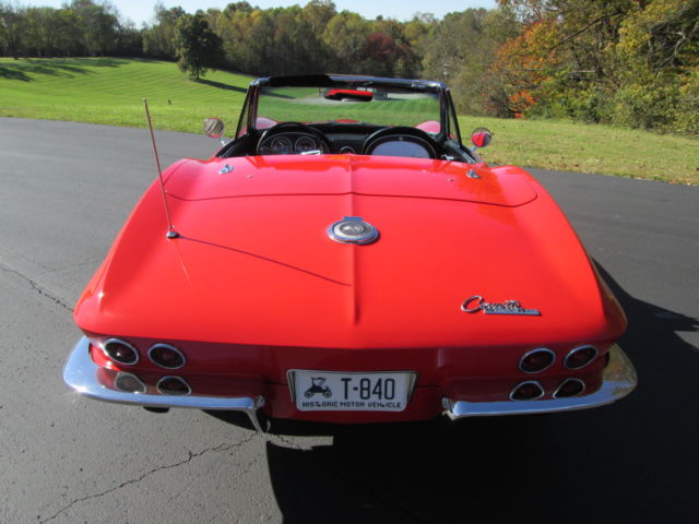 1964 Red Chevrolet Corvette Convertible