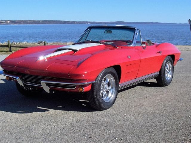 1964 Red Chevrolet Corvette Convertible