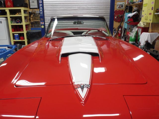 1964 Red Chevrolet Corvette Convertible