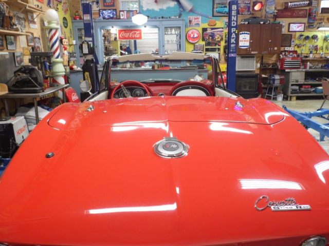 1964 Red Chevrolet Corvette Convertible