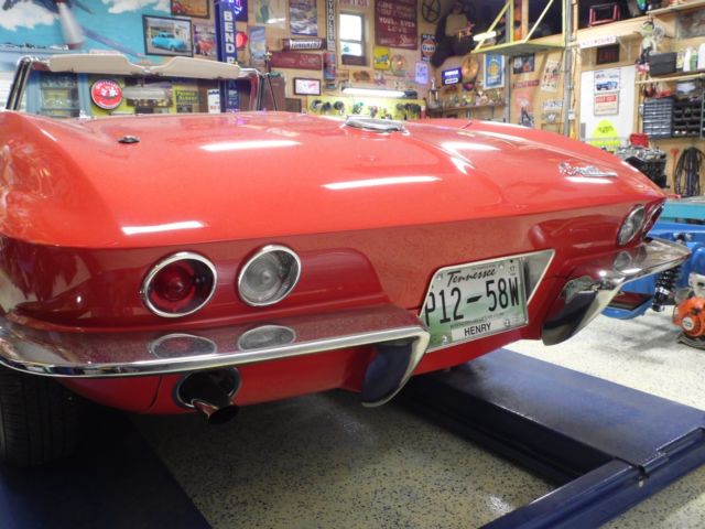1964 Red Chevrolet Corvette Convertible