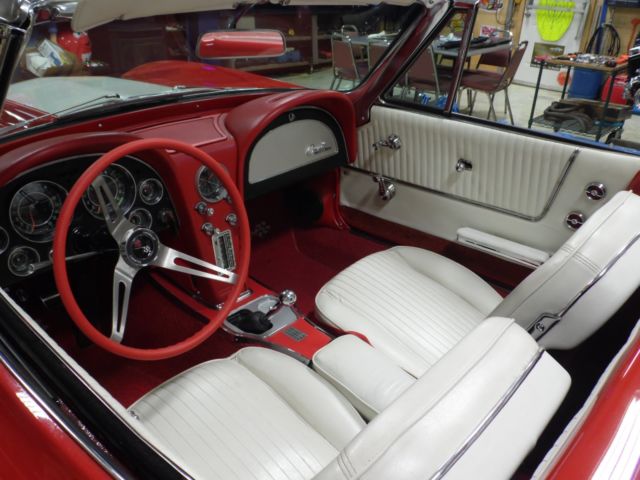 1964 Red Chevrolet Corvette Convertible