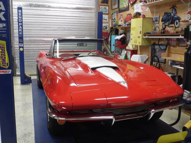 1964 Red Chevrolet Corvette Convertible