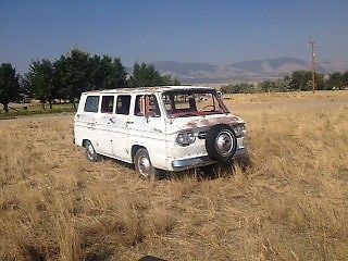 1964 White Chevrolet Corvair Van Camper