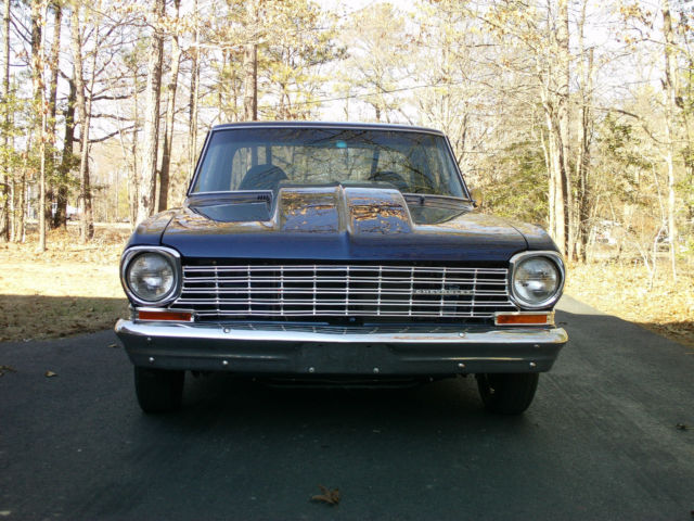 1964 Silver Blue Chevrolet Nova 2 Door Hardtop