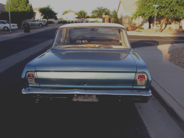 1964 Blue Chevrolet Nova Sedan