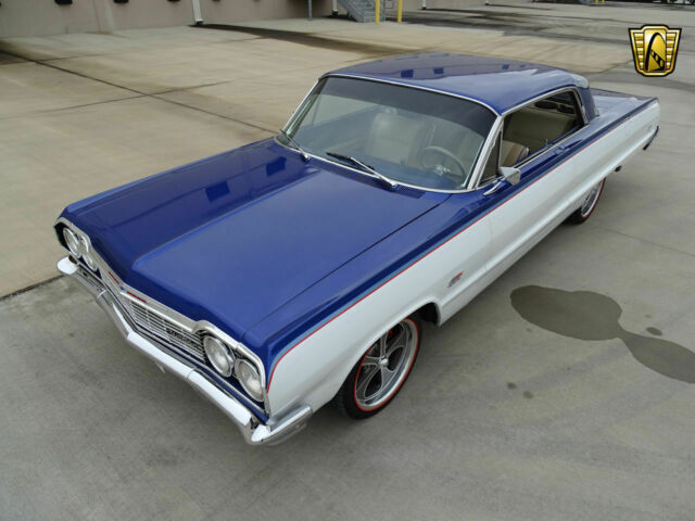 1964 blue /white Chevrolet Impala Coupe