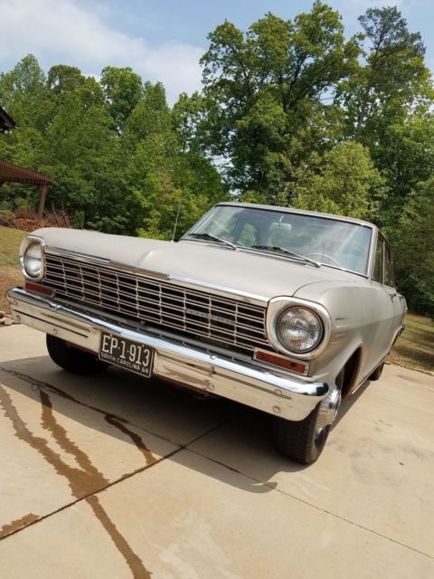 1964 Gold Chevrolet Nova 4 Dr