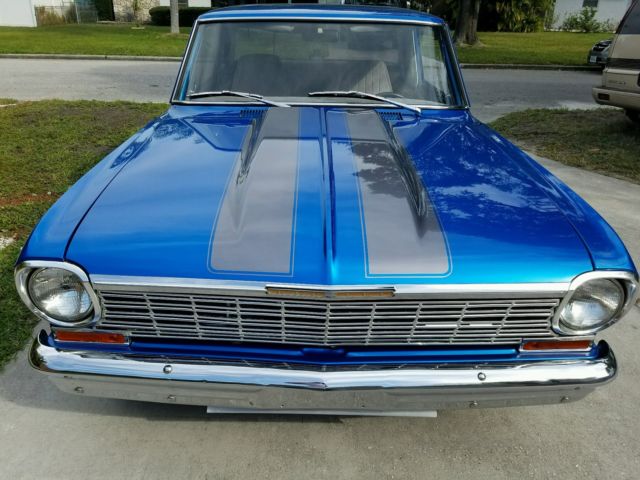 1964 Blue Chevrolet Nova 2 door coupe