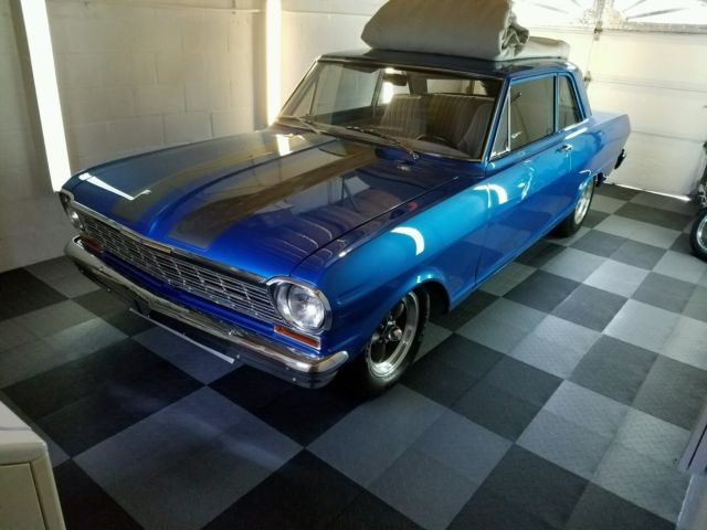 1964 Blue Chevrolet Nova 2 door coupe
