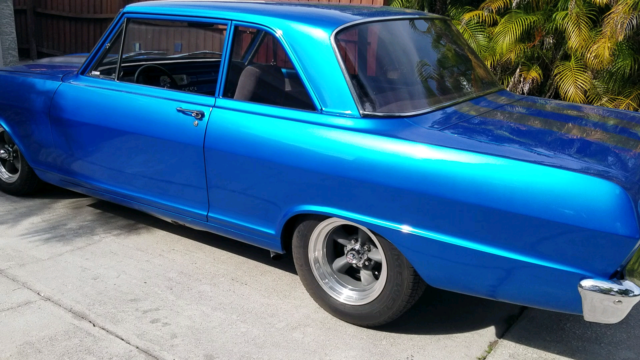 1964 Blue Chevrolet Nova 2 door coupe