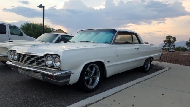 1964 White Chevrolet Impala Coupe
