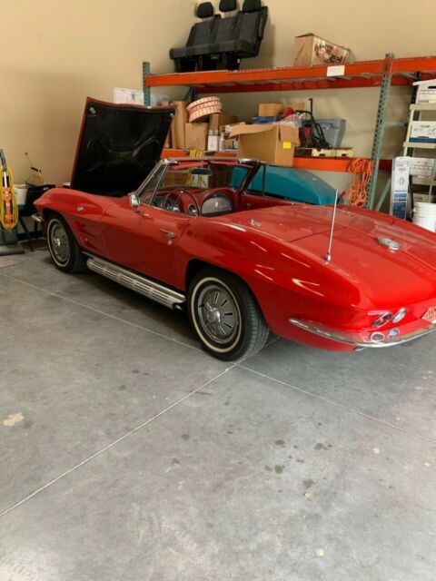 1964 Red Chevrolet Corvette Convertible