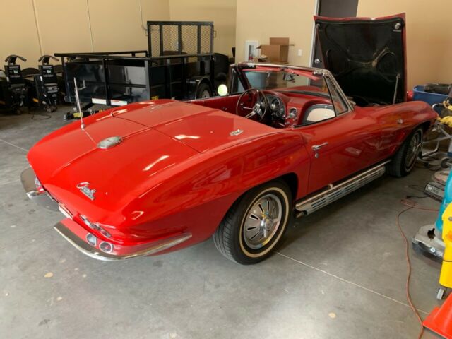 1964 Red Chevrolet Corvette Convertible