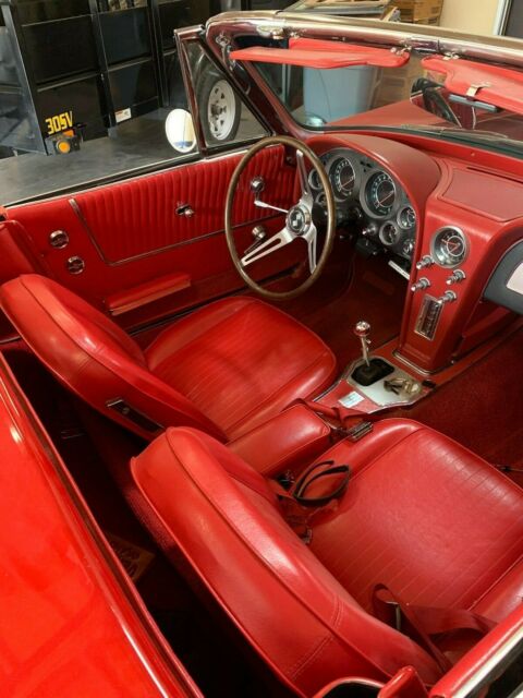 1964 Red Chevrolet Corvette Convertible