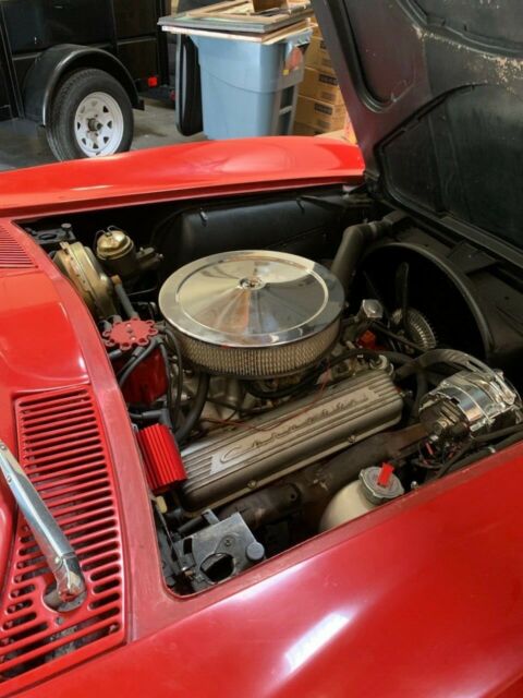 1964 Red Chevrolet Corvette Convertible