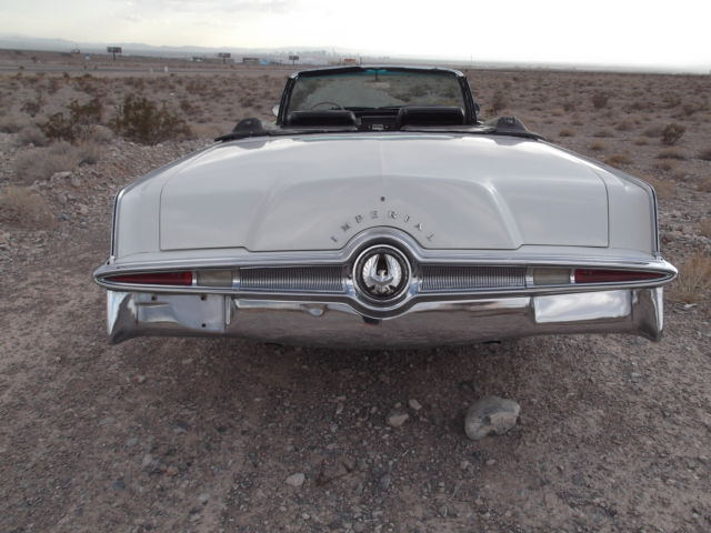 1965 White Chrysler Imperial Convertible