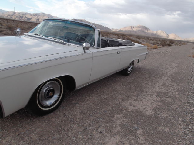 1965 White Chrysler Imperial Convertible