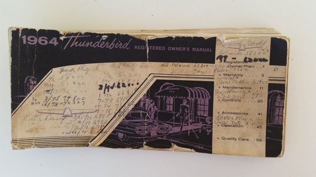 1964 White Ford Thunderbird Coupe