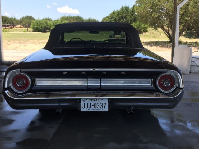 1964 Black Ford Galaxie Convertible
