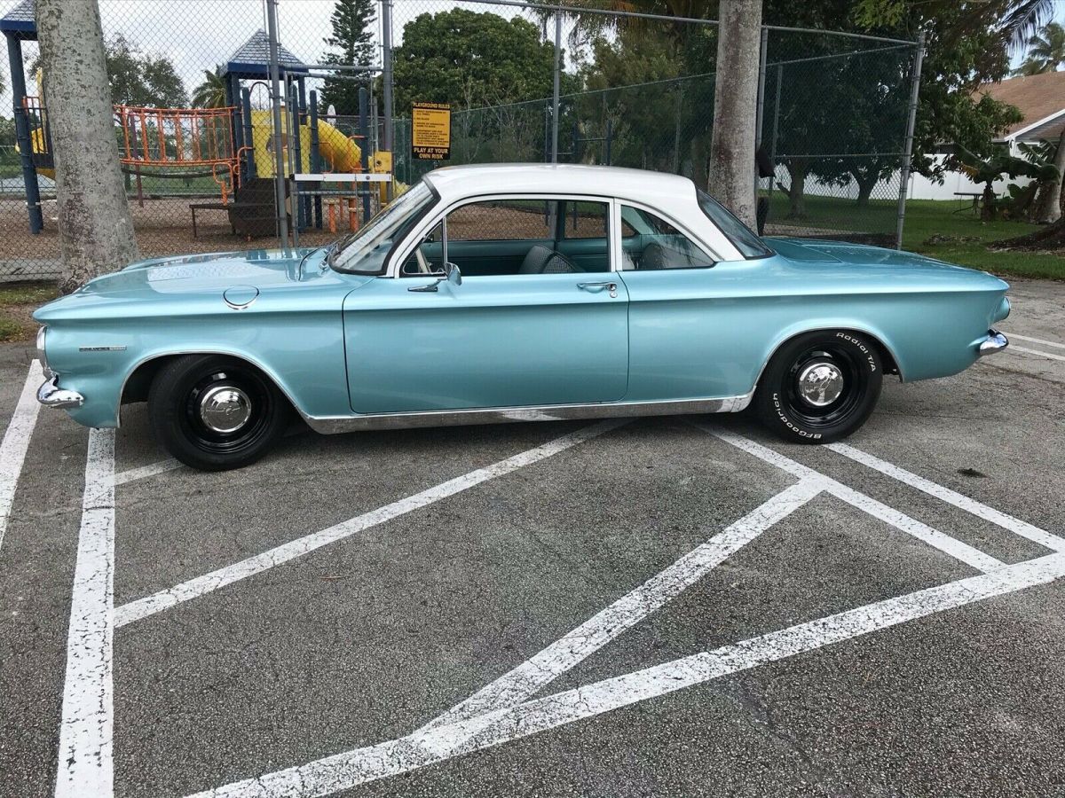 1964 Blue Chevrolet Corvair Coupe