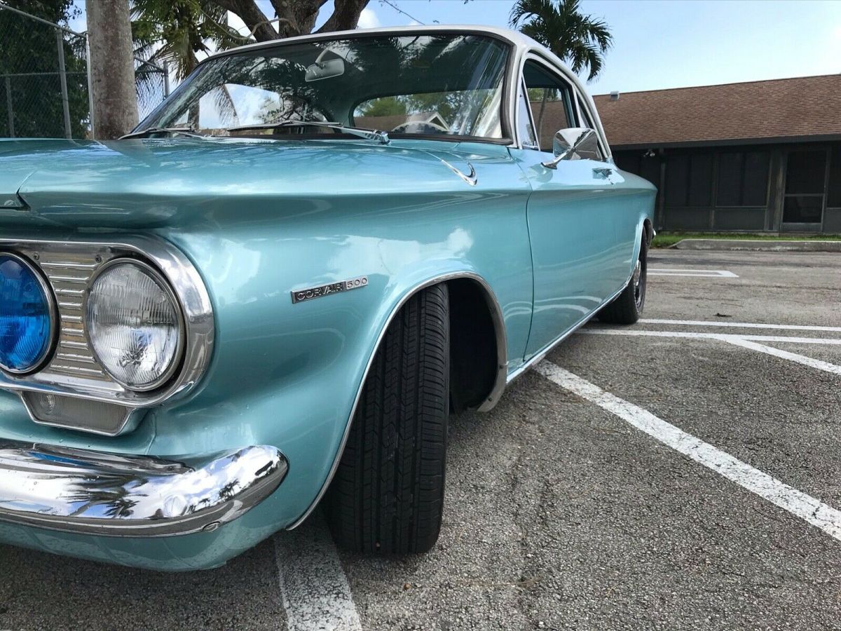 1964 Blue Chevrolet Corvair Coupe