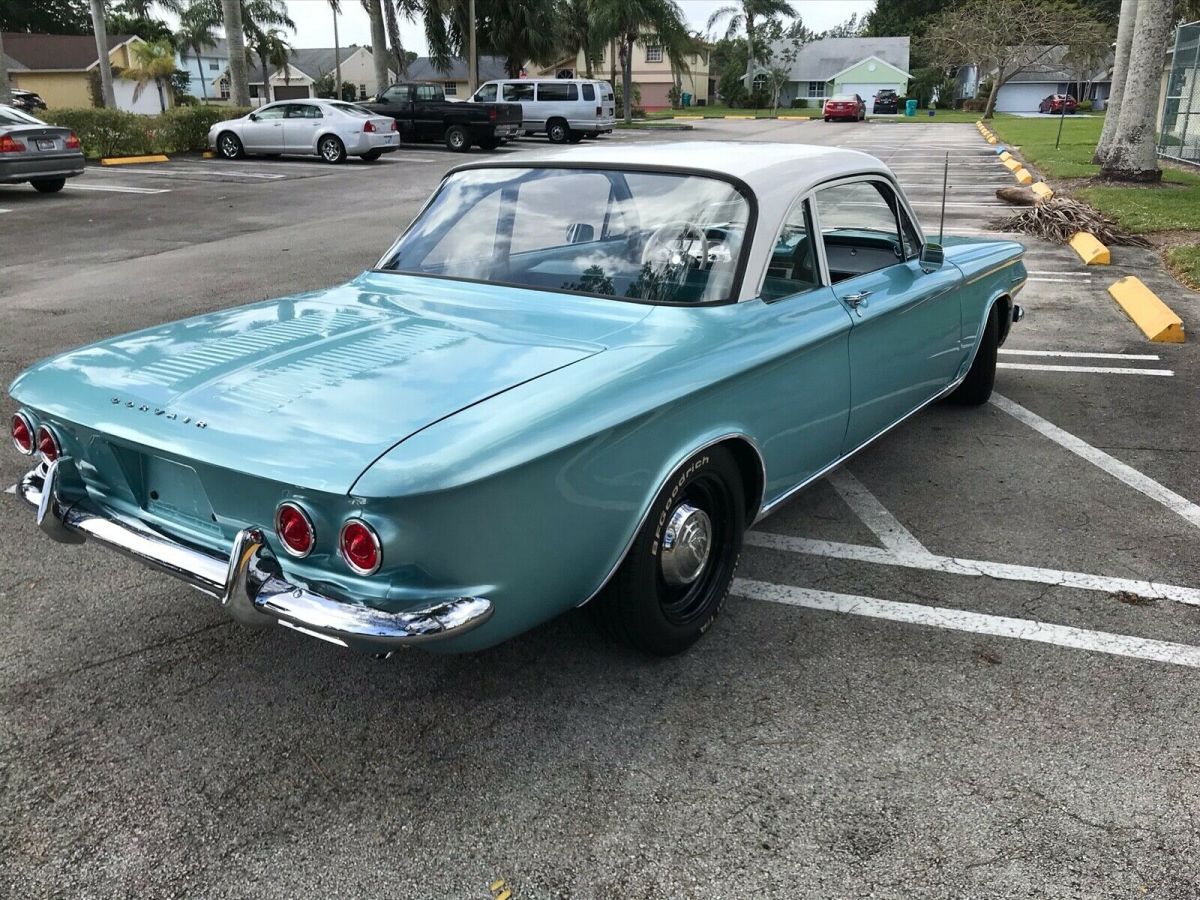 1964 Blue Chevrolet Corvair Coupe