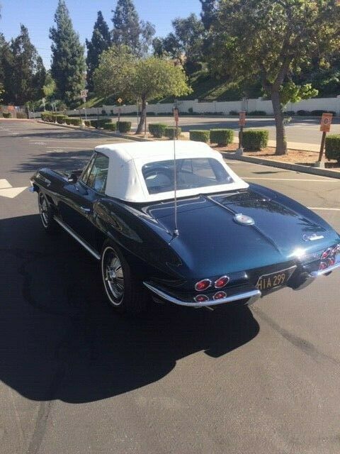 1964 Blue Chevrolet Corvette Convertible