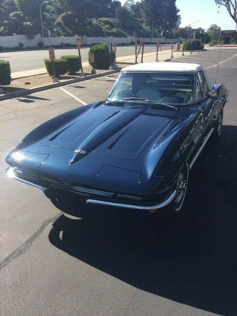 1964 Blue Chevrolet Corvette Convertible