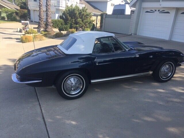 1964 Blue Chevrolet Corvette Convertible