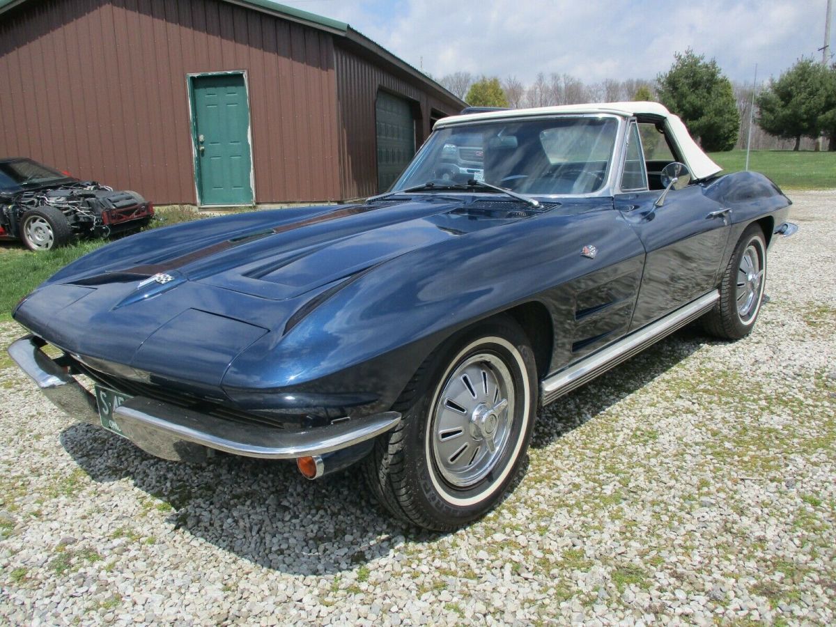 1964 Blue Chevrolet Corvette Convertible