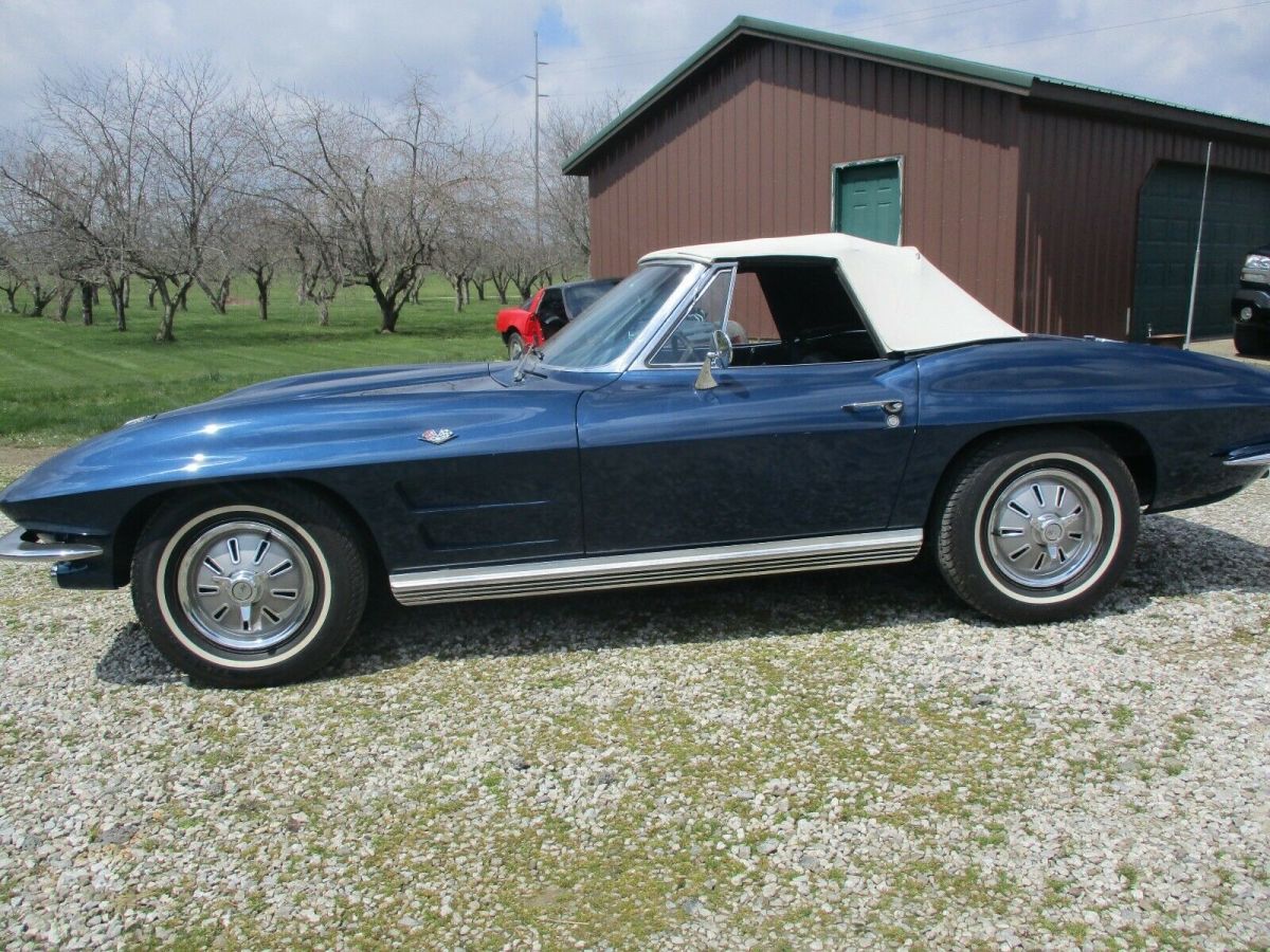 1964 Blue Chevrolet Corvette Convertible