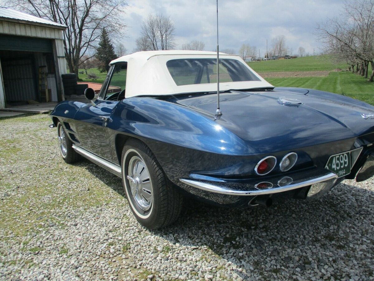 1964 Blue Chevrolet Corvette Convertible