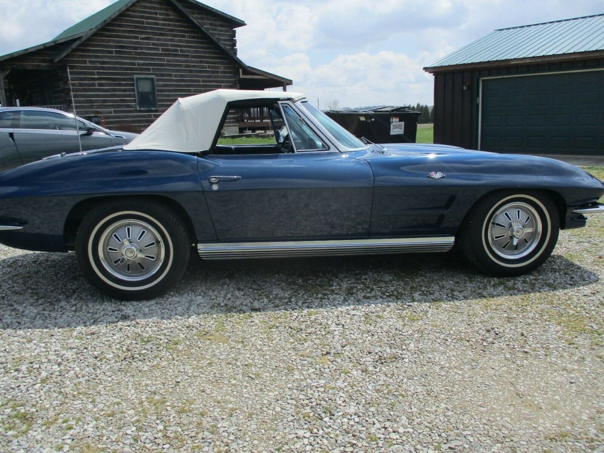1964 Blue Chevrolet Corvette Convertible