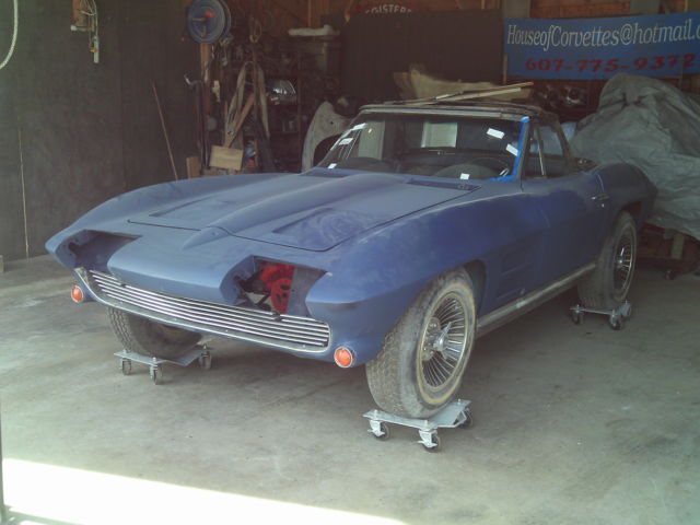 1964 Blue Chevrolet Corvette Convertible
