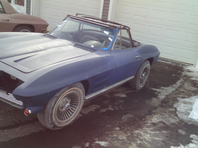 1964 Blue Chevrolet Corvette Convertible